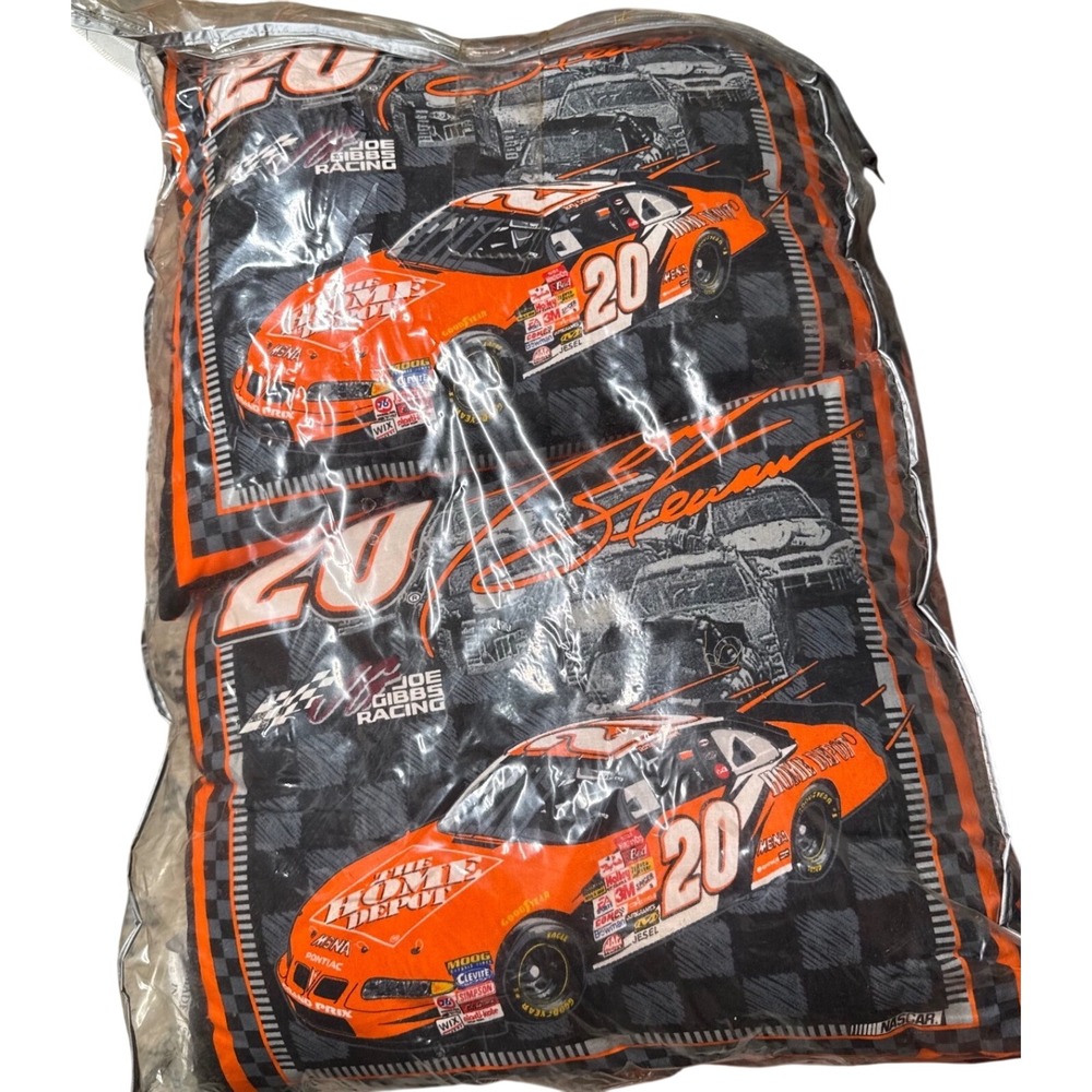 Tony Stewart #20 Home Depot NASCAR Throw Pillows Set of 2 New Sealed
